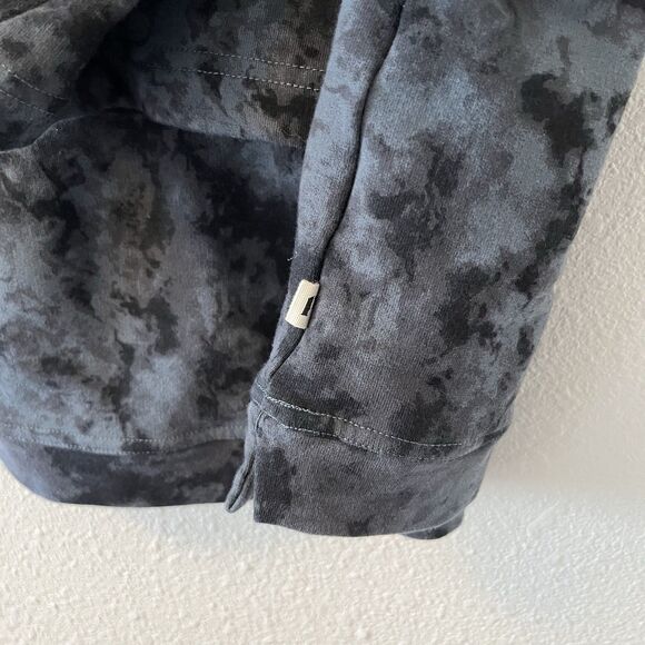 PACT Hoodie Womens M Dark Cloud Bounce Bell Sleeve Sweatshirt Blue Gray Boho - Picture 7 of 14